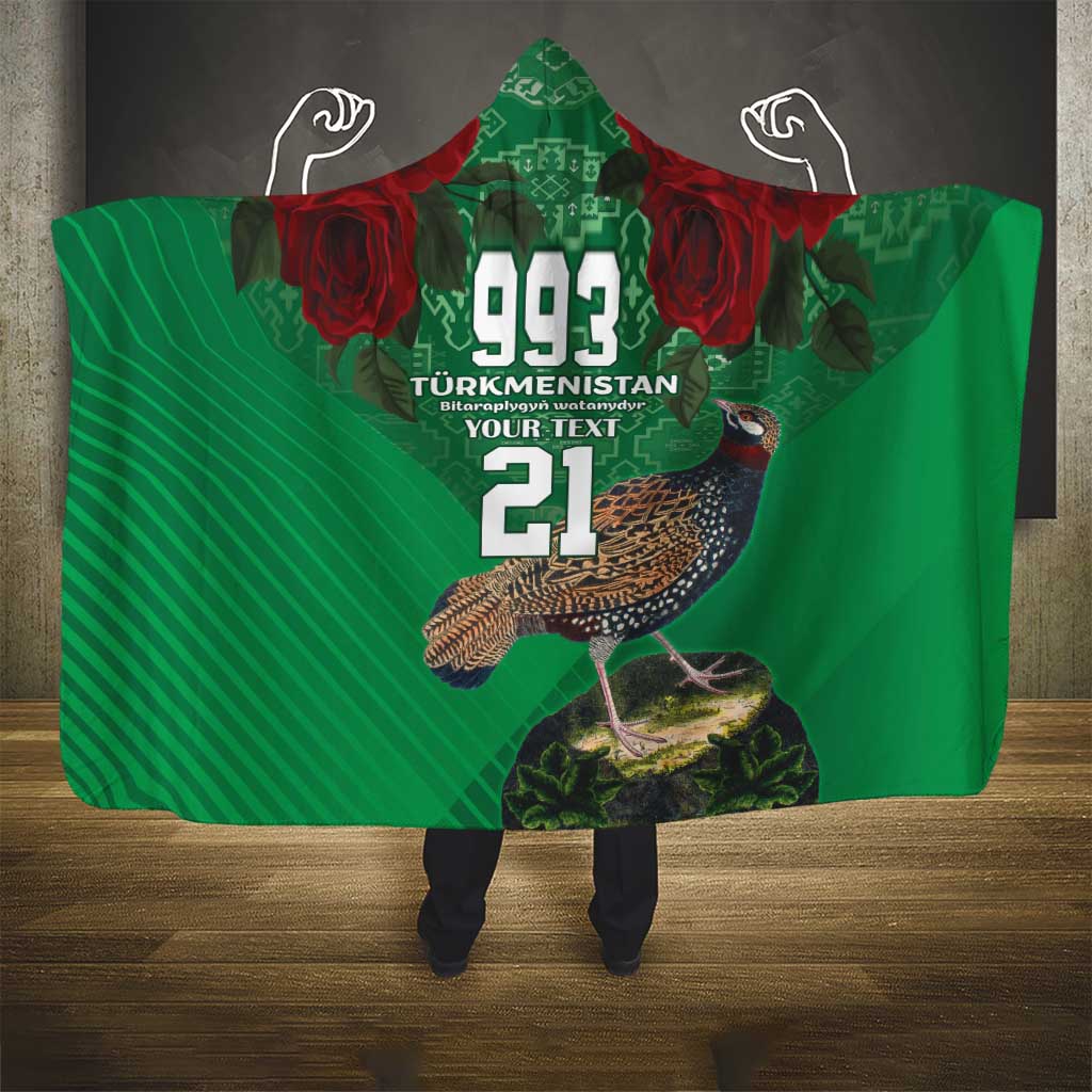 Turkmenistan 993 Custom Hooded Blanket Turkmenistan Bitaraplygyn watanydyr