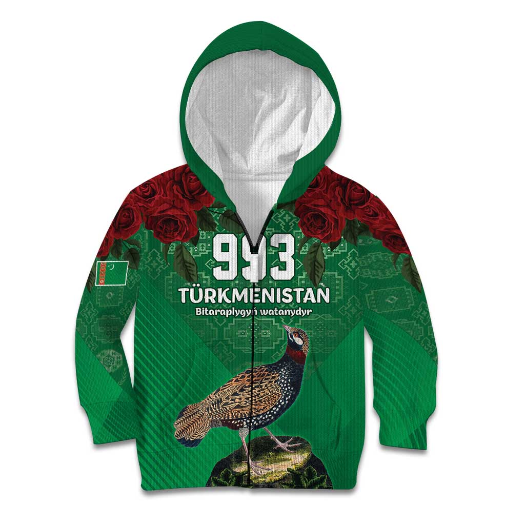 Turkmenistan 993 Custom Kid Hoodie Turkmenistan Bitaraplygyn watanydyr
