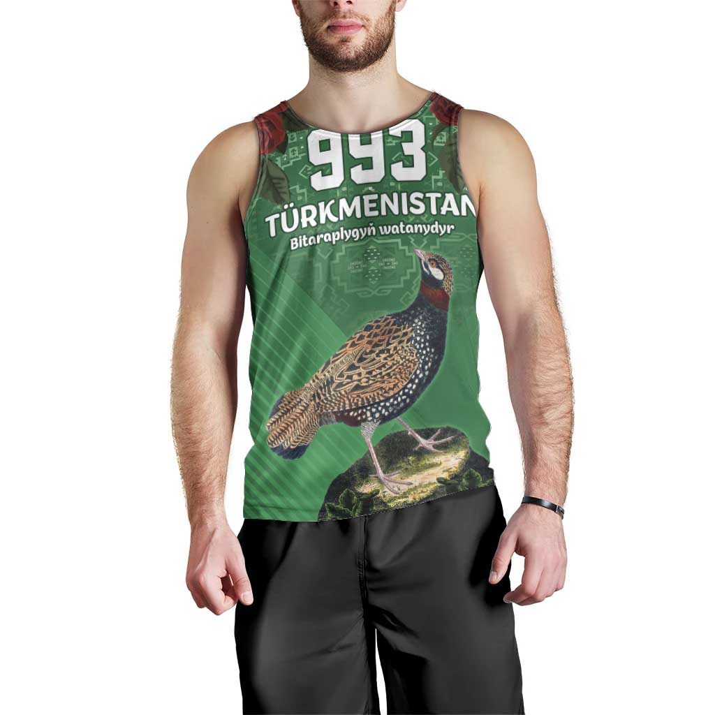 Turkmenistan 993 Custom Men Tank Top Turkmenistan Bitaraplygyn watanydyr