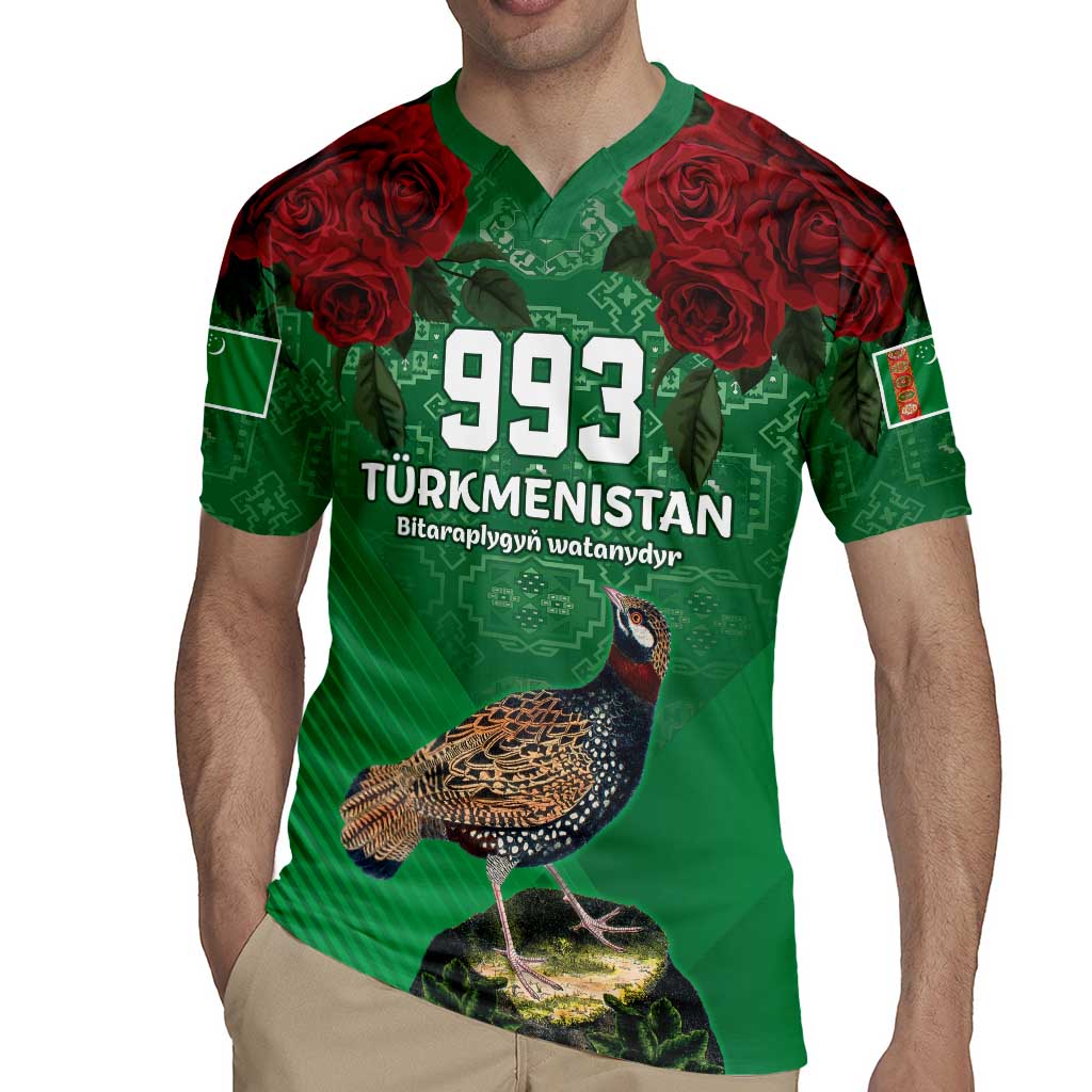 Turkmenistan 993 Custom Rugby Jersey Turkmenistan Bitaraplygyn watanydyr