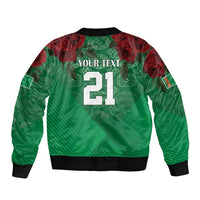 Turkmenistan 993 Custom Sleeve Zip Bomber Jacket Turkmenistan Bitaraplygyn watanydyr