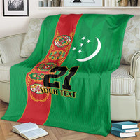 Turkmenistan Black Francolin Custom Blanket Turkmenistan Turkmenistanyn Baydagy