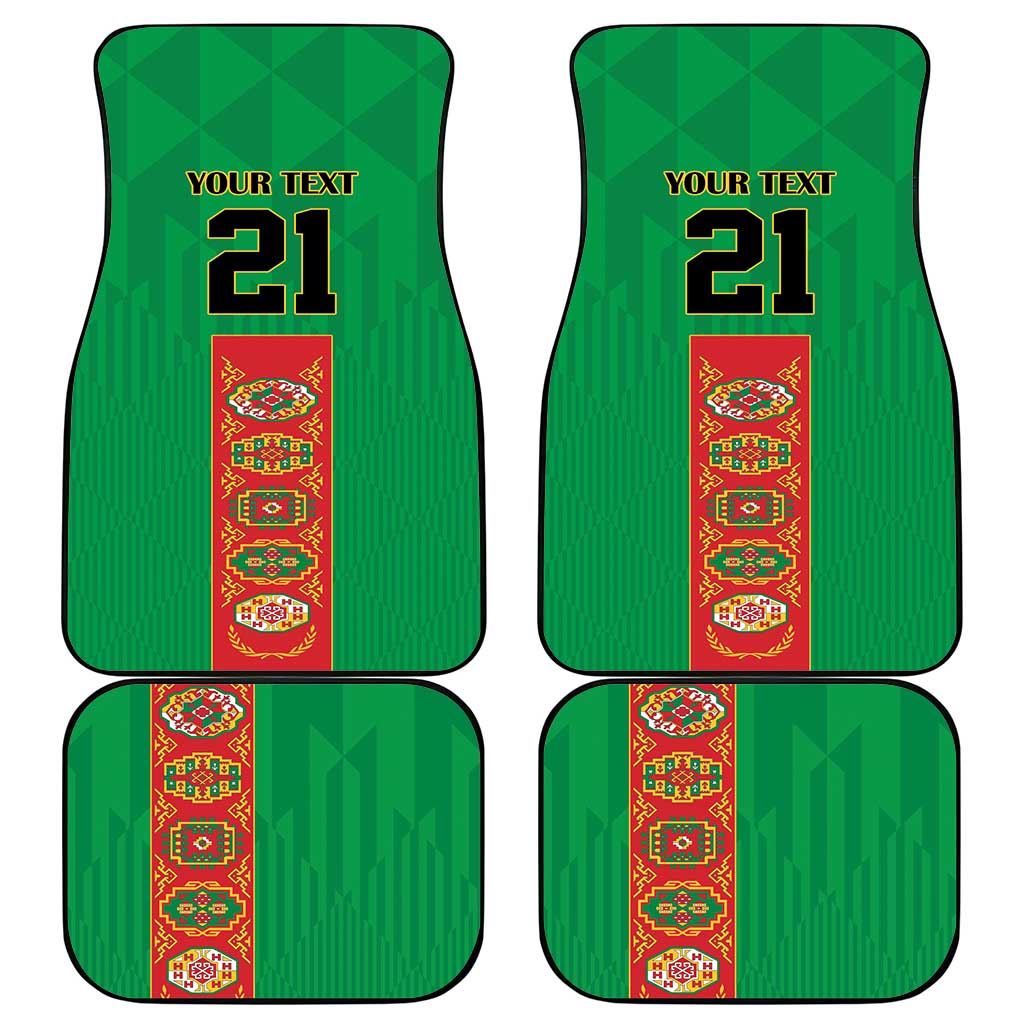 Turkmenistan Black Francolin Custom Car Mats Turkmenistan Turkmenistanyn Baydagy