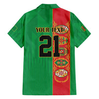 Turkmenistan Black Francolin Custom Family Matching Off Shoulder Maxi Dress and Hawaiian Shirt Turkmenistan Turkmenistanyn Baydagy