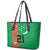 Turkmenistan Black Francolin Custom Leather Tote Bag Turkmenistan Turkmenistanyn Baydagy