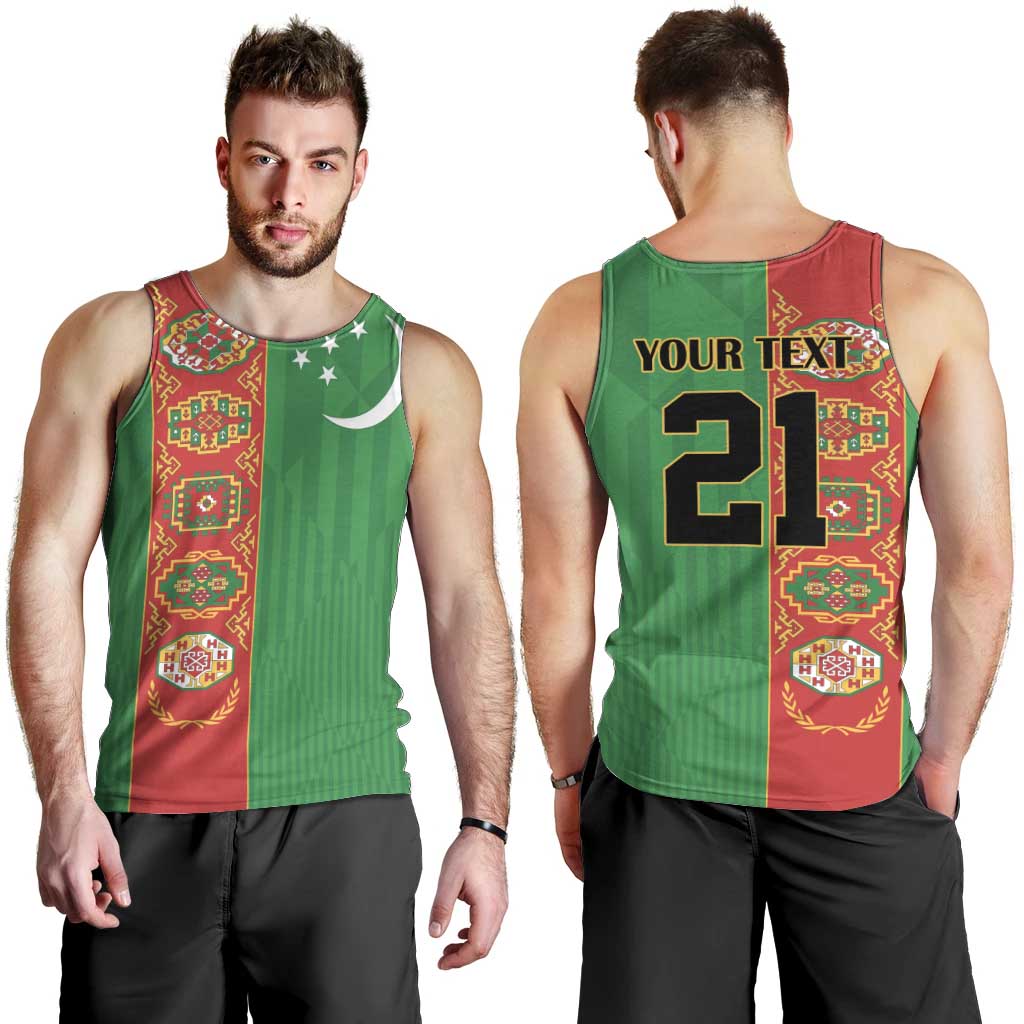 Turkmenistan Black Francolin Custom Men Tank Top Turkmenistan Turkmenistanyn Baydagy