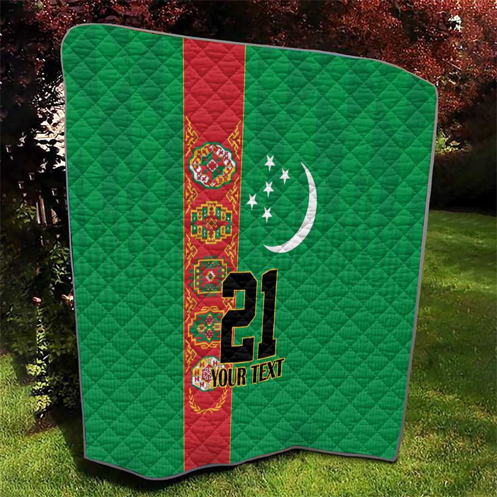 Turkmenistan Black Francolin Custom Quilt Turkmenistan Turkmenistanyn Baydagy