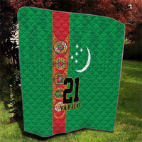 Turkmenistan Black Francolin Custom Quilt Turkmenistan Turkmenistanyn Baydagy