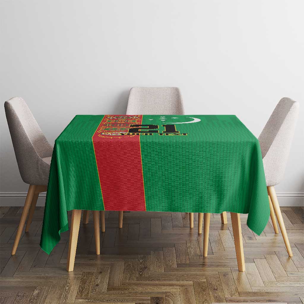 Turkmenistan Black Francolin Custom Tablecloth Turkmenistan Turkmenistanyn Baydagy