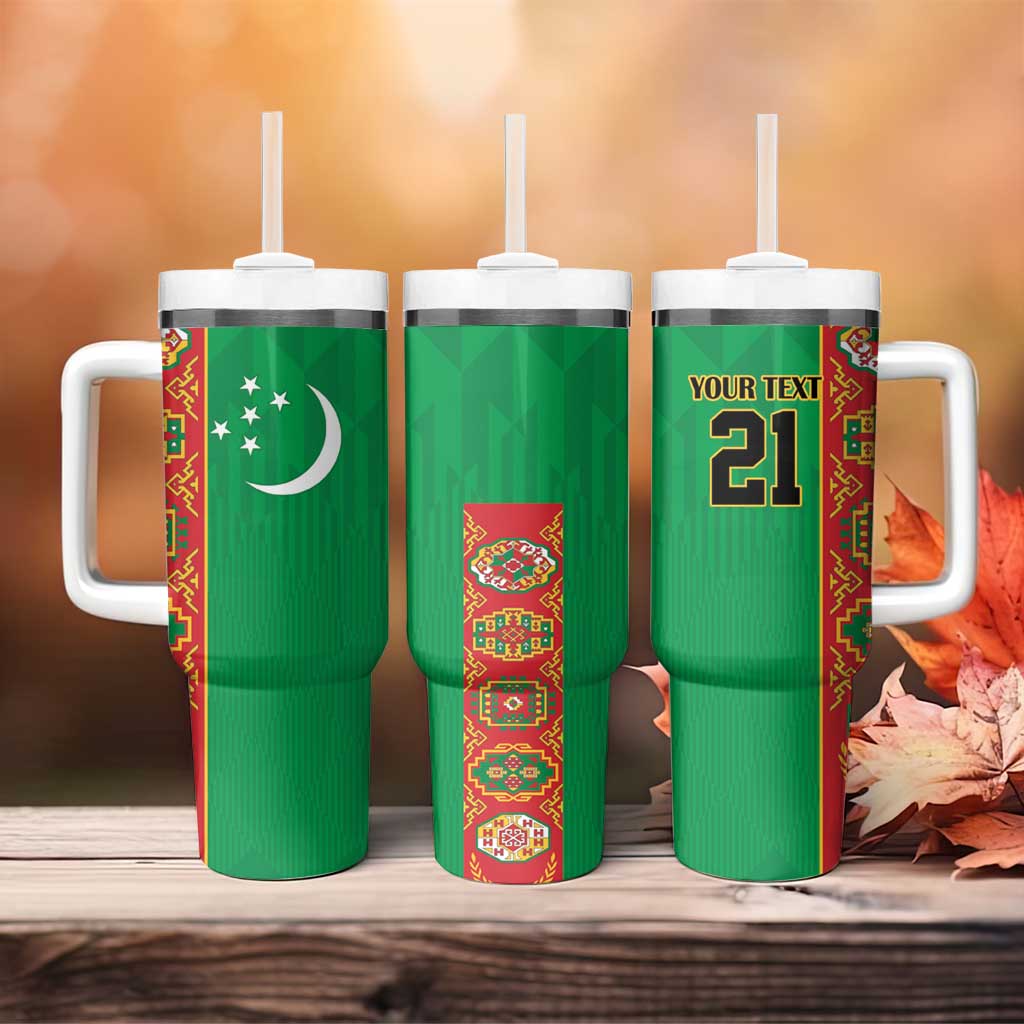 Turkmenistan Black Francolin Custom Tumbler With Handle Turkmenistan Turkmenistanyn Baydagy