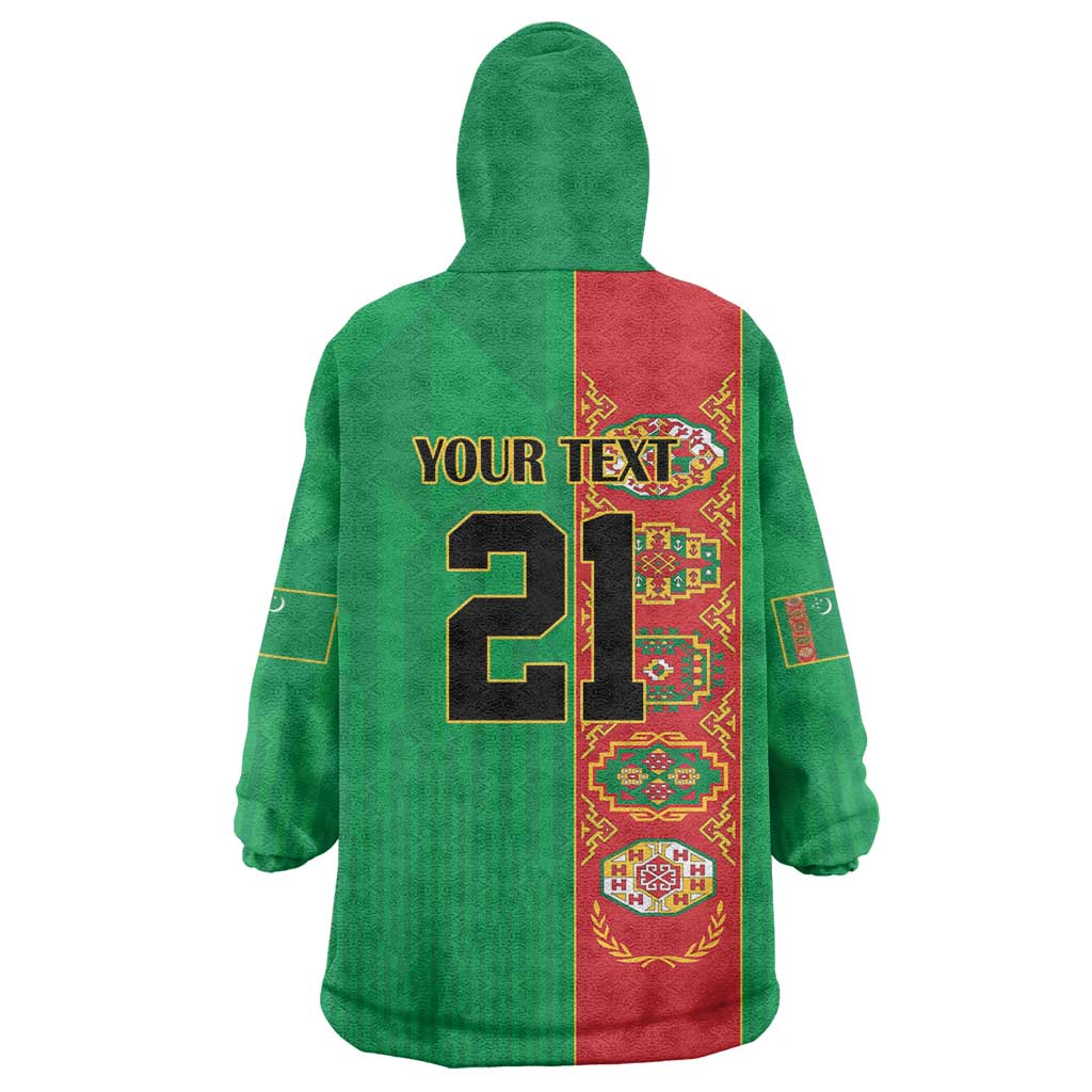 Turkmenistan Black Francolin Custom Wearable Blanket Hoodie Turkmenistan Turkmenistanyn Baydagy