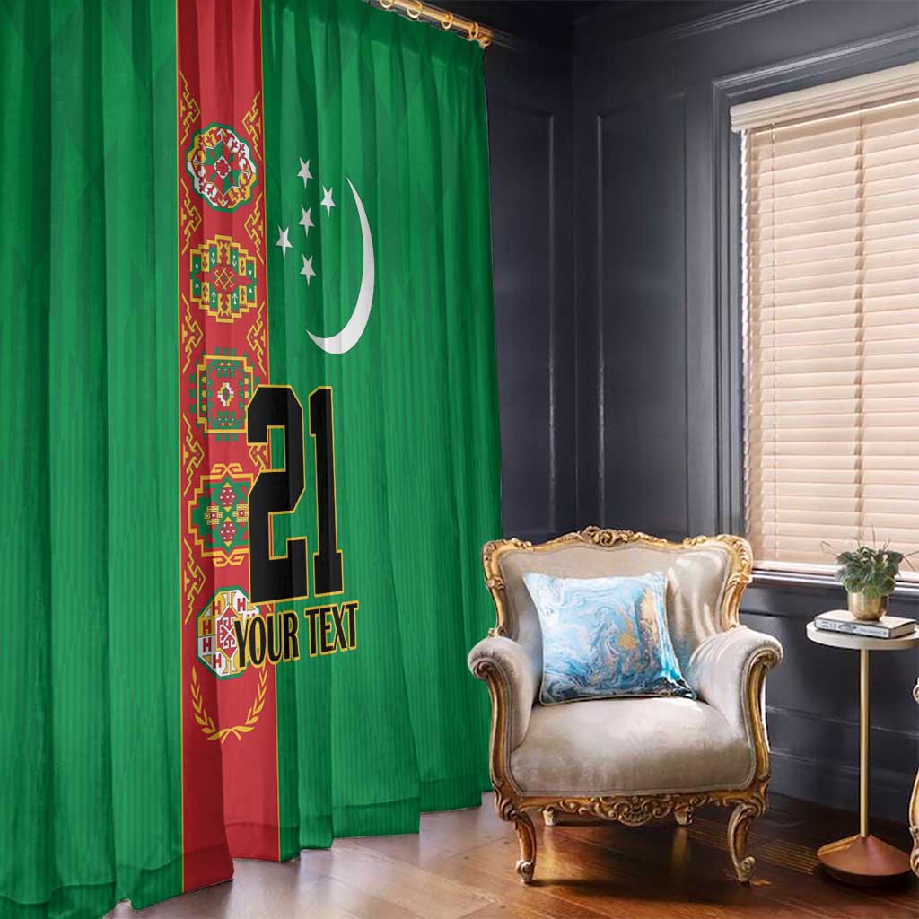 Turkmenistan Black Francolin Custom Window Curtain Turkmenistan Turkmenistanyn Baydagy