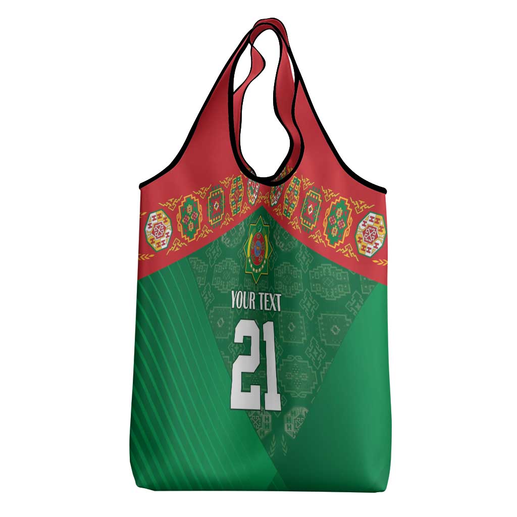 Turkmenistan Football Custom Grocery Bag We Are The Champions
