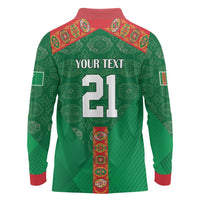 Turkmenistan Football Custom Long Sleeve Polo Shirt We Are The Champions