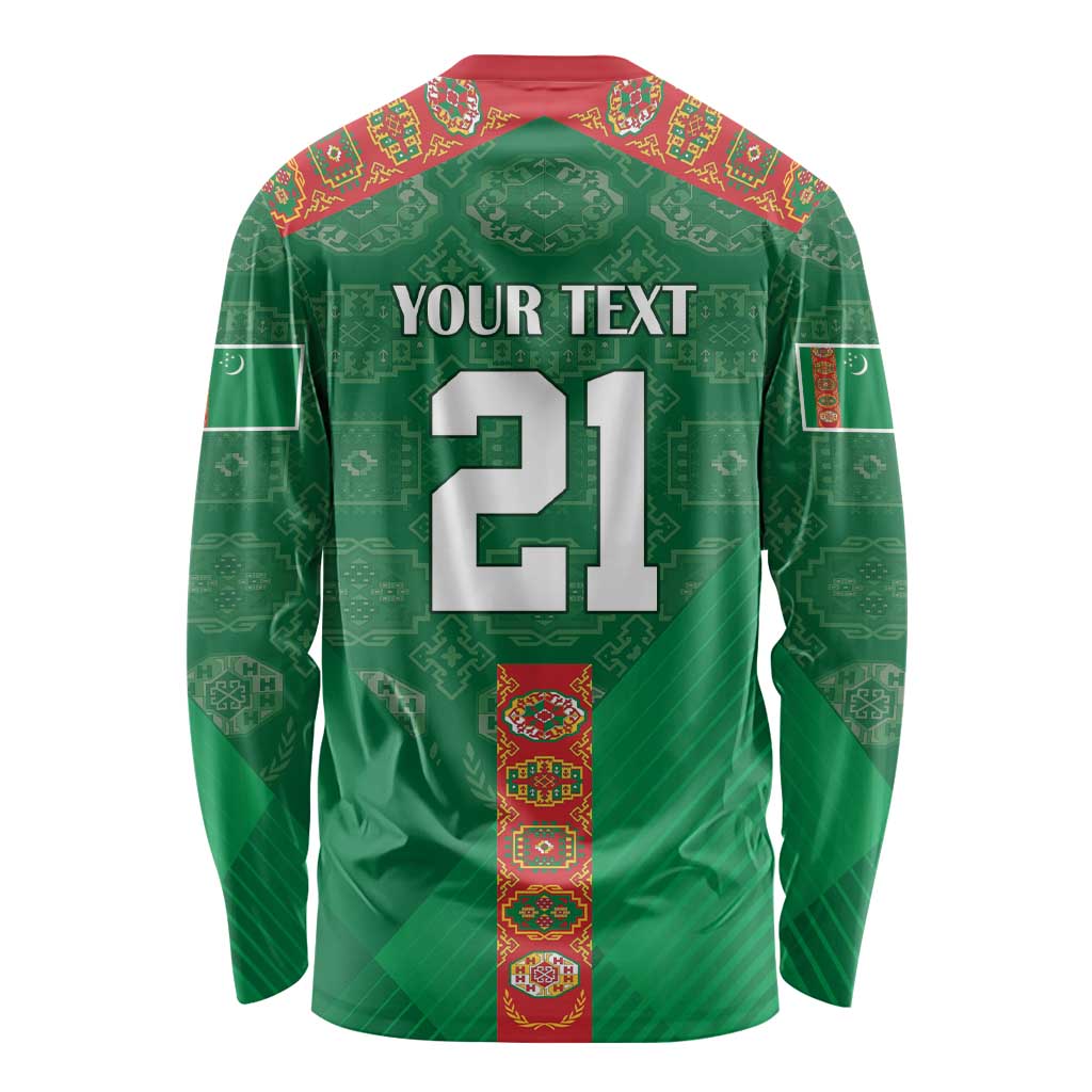 Turkmenistan Football Custom Long Sleeve Shirt We Are The Champions