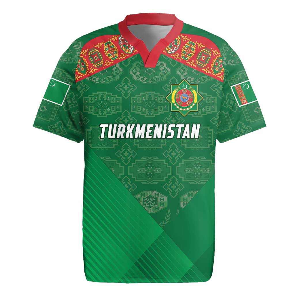 Turkmenistan Football Custom Rugby Jersey We Are The Champions