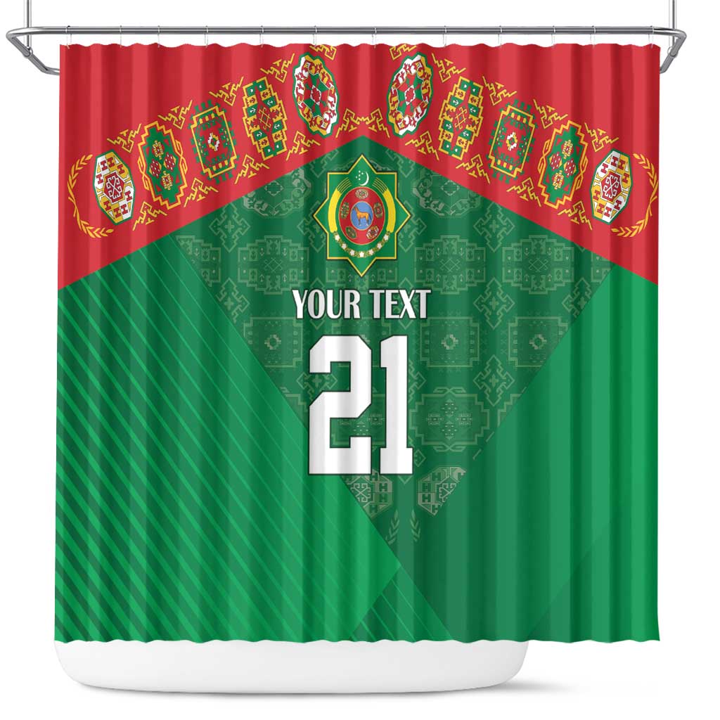 Turkmenistan Football Custom Shower Curtain We Are The Champions