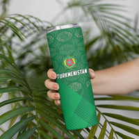 Turkmenistan Football Custom Skinny Tumbler We Are The Champions