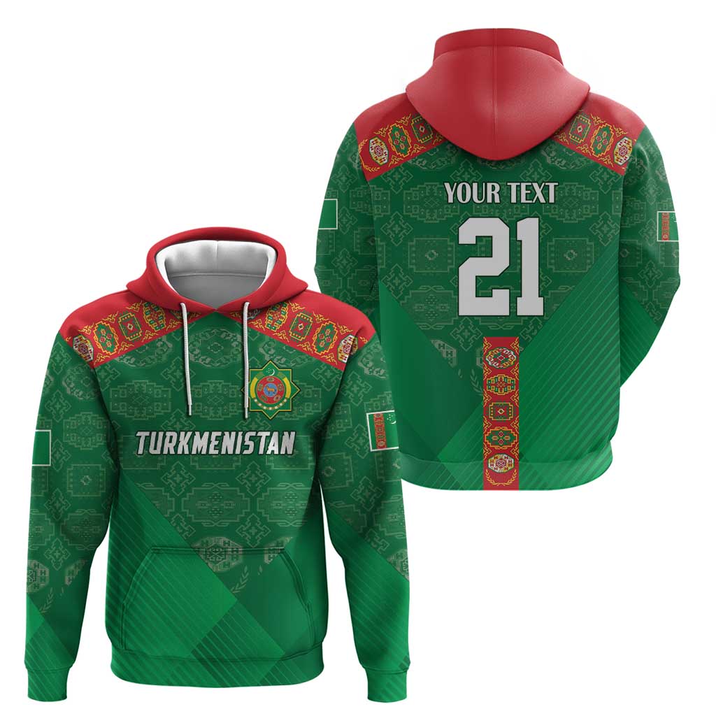 Turkmenistan Football Custom Zip Hoodie We Are The Champions