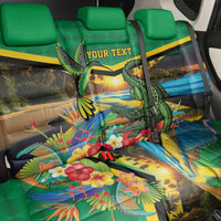 Jamica Hummingbird and Crocodiles Personalized Back Car Seat Cover