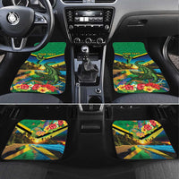 Jamica Hummingbird and Crocodiles Personalized Car Mats