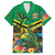 Jamica Hummingbird and Crocodiles Personalized Family Matching Off The Shoulder Long Sleeve Dress and Hawaiian Shirt