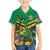 Jamica Hummingbird and Crocodiles Personalized Family Matching Off The Shoulder Long Sleeve Dress and Hawaiian Shirt