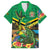 Jamica Hummingbird and Crocodiles Personalized Family Matching Off Shoulder Maxi Dress and Hawaiian Shirt