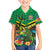 Jamica Hummingbird and Crocodiles Personalized Family Matching Off Shoulder Maxi Dress and Hawaiian Shirt