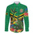 Jamica Hummingbird and Crocodiles Personalized Family Matching Off Shoulder Short Dress and Hawaiian Shirt
