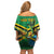 Jamica Hummingbird and Crocodiles Personalized Family Matching Off Shoulder Short Dress and Hawaiian Shirt