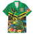 Jamica Hummingbird and Crocodiles Personalized Family Matching Puletasi and Hawaiian Shirt