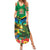 Jamica Hummingbird and Crocodiles Personalized Family Matching Summer Maxi Dress and Hawaiian Shirt