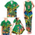 Jamica Hummingbird and Crocodiles Personalized Family Matching Tank Maxi Dress and Hawaiian Shirt
