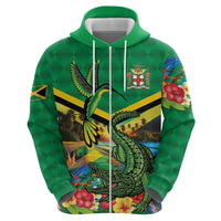 Jamica Hummingbird and Crocodiles Personalized Hoodie