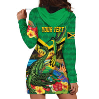 Jamica Hummingbird and Crocodiles Personalized Hoodie Dress