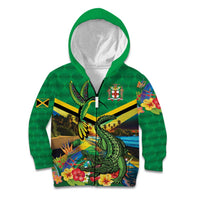 Jamica Hummingbird and Crocodiles Personalized Kid Hoodie