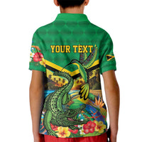Jamica Hummingbird and Crocodiles Personalized Kid Polo Shirt