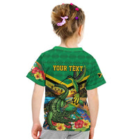 Jamica Hummingbird and Crocodiles Personalized Kid T Shirt