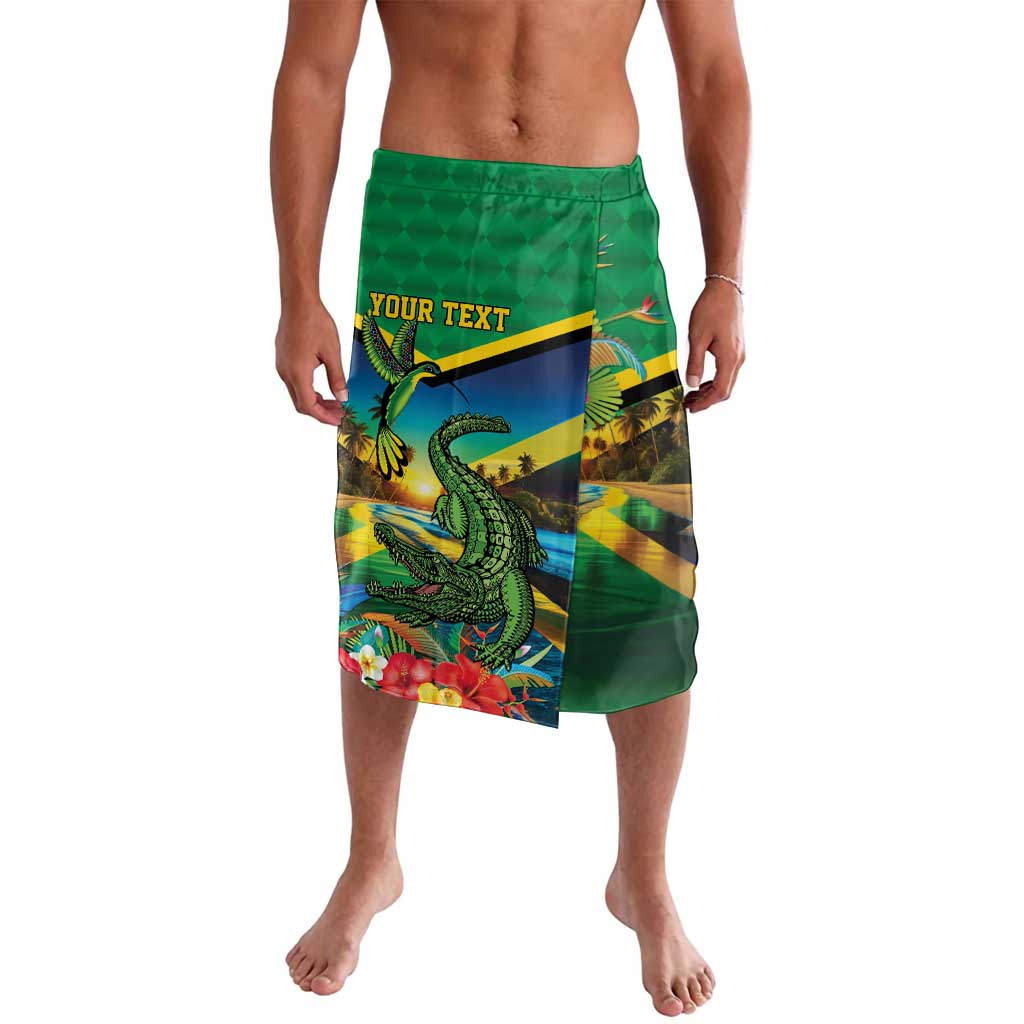 Jamica Hummingbird and Crocodiles Personalized Lavalava
