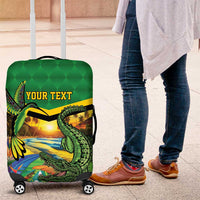 Jamica Hummingbird and Crocodiles Personalized Luggage Cover
