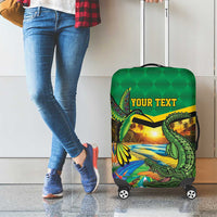 Jamica Hummingbird and Crocodiles Personalized Luggage Cover