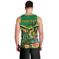 Jamica Hummingbird and Crocodiles Personalized Men Tank Top