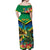 Jamica Hummingbird and Crocodiles Personalized Off Shoulder Maxi Dress