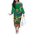 Jamica Hummingbird and Crocodiles Personalized Off The Shoulder Long Sleeve Dress