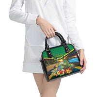 Jamica Hummingbird and Crocodiles Personalized Shoulder Handbag