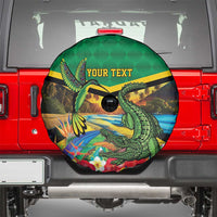 Jamica Hummingbird and Crocodiles Personalized Spare Tire Cover