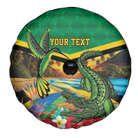 Jamica Hummingbird and Crocodiles Personalized Spare Tire Cover