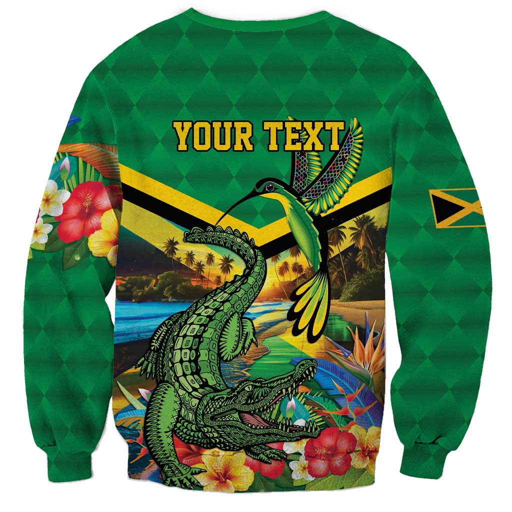 Jamica Hummingbird and Crocodiles Personalized Sweatshirt