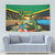 Jamica Hummingbird and Crocodiles Personalized Tapestry